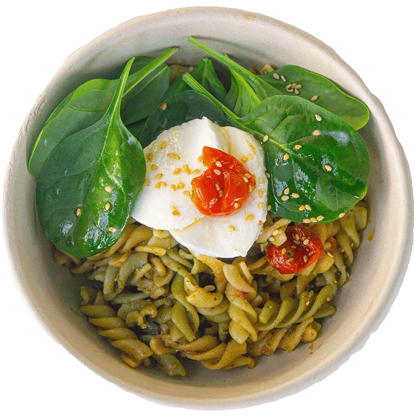 Pasta Lovers - Pasta con tomate asado, mozzarella y pesto